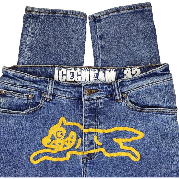 Billionaire Boys Club Ice Cream Jeans Mens 31x31 Running Dog Denim Slim Fit BBC - Picture 2 of 11
